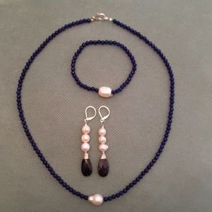 Genuine sapphire set